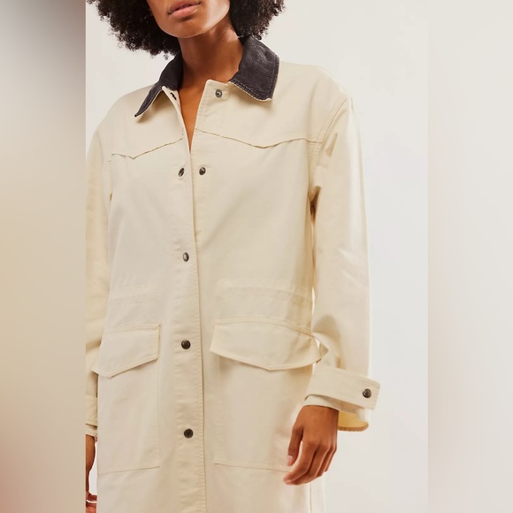 Free People Hunter Duster Canvas Barn Jacket NWOT - Picture 16 of 16
